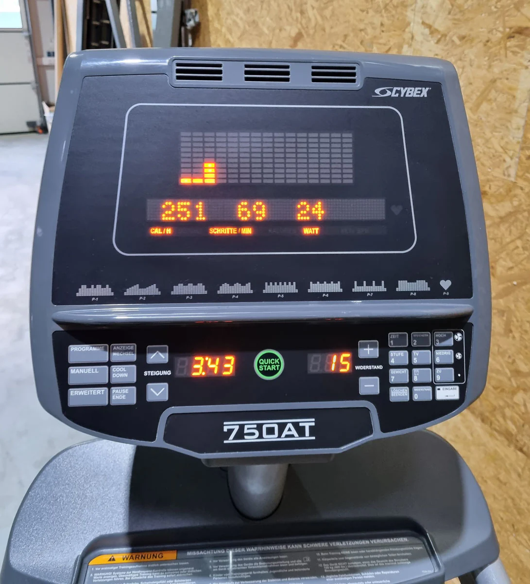 Cybex Arc Trainer 750 AT Crosstrainer, Rahmenfarbe Silber, gebraucht - überholter Zustand - Image 6