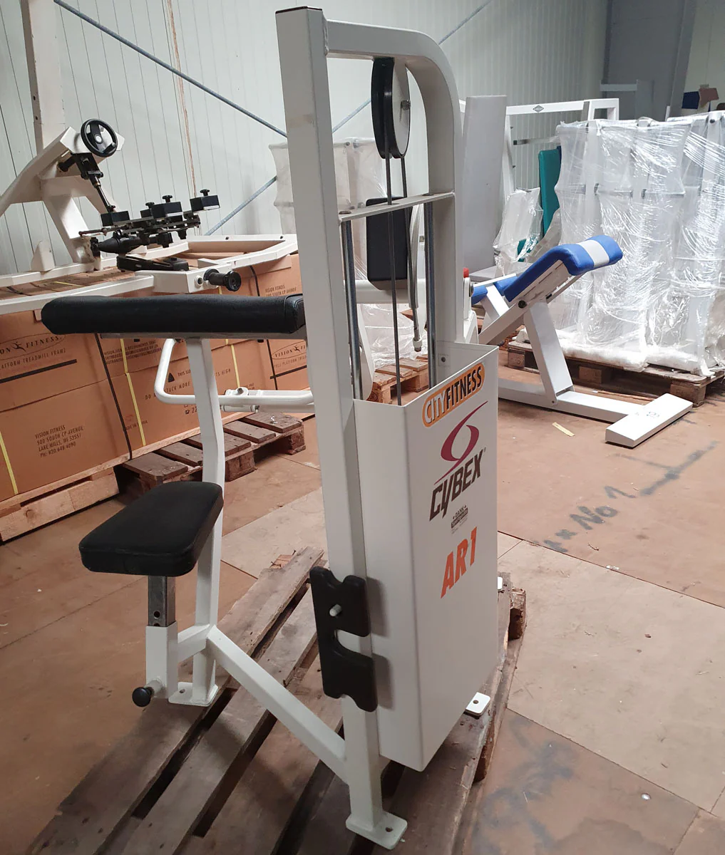 Cybex Bizepsmaschine, Arm Curl, Rahmen Weiß, Polster Schwarz, gebraucht - überholter Zustand - Image 4