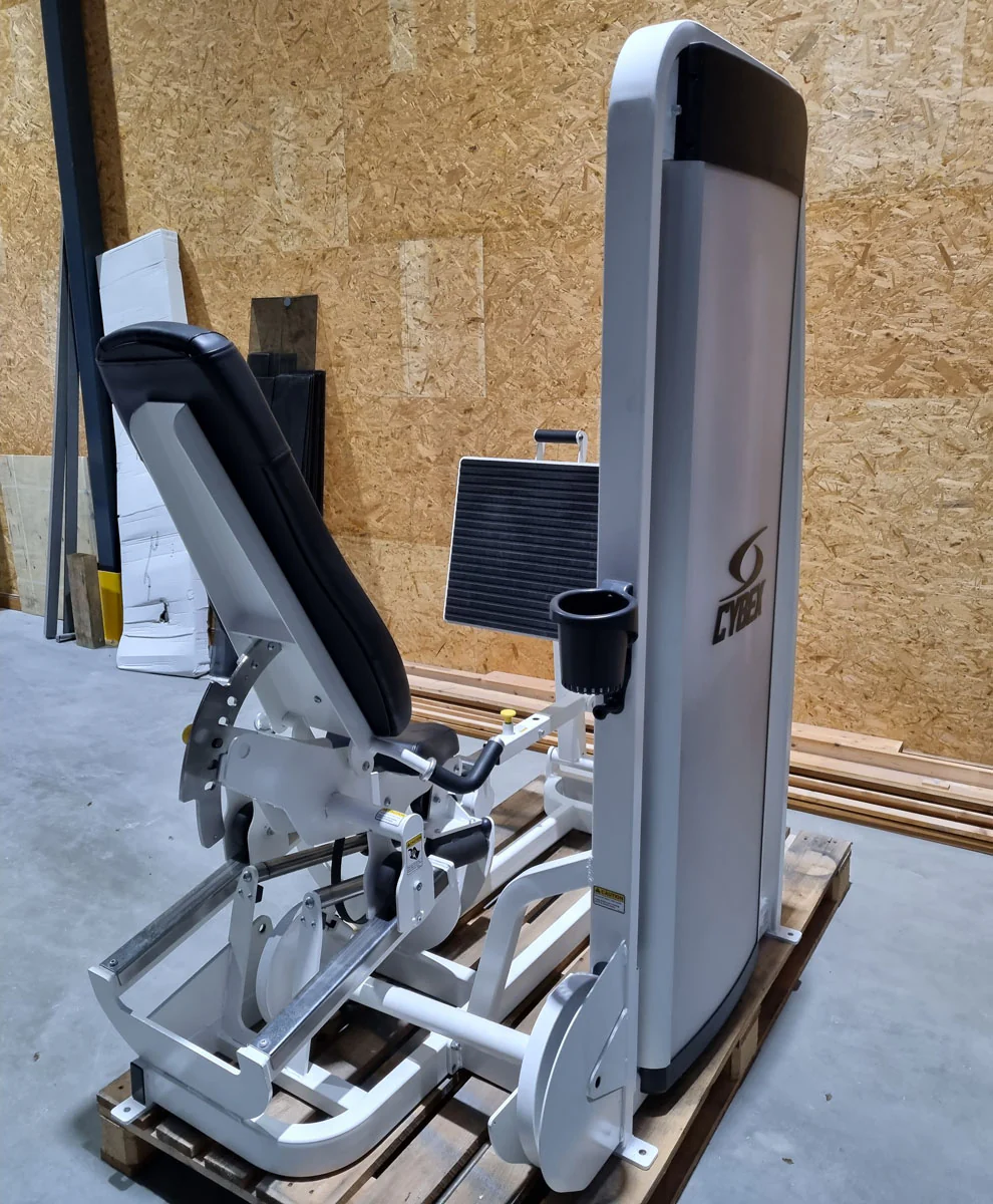 Cybex Eagle Beinpresse, Leg Press mit Steckgewichten, Stack Weight, Rahmenfabre Weiß, Polsterfarbe Schwarz, gebraucht - überholter Zustand - Image 10