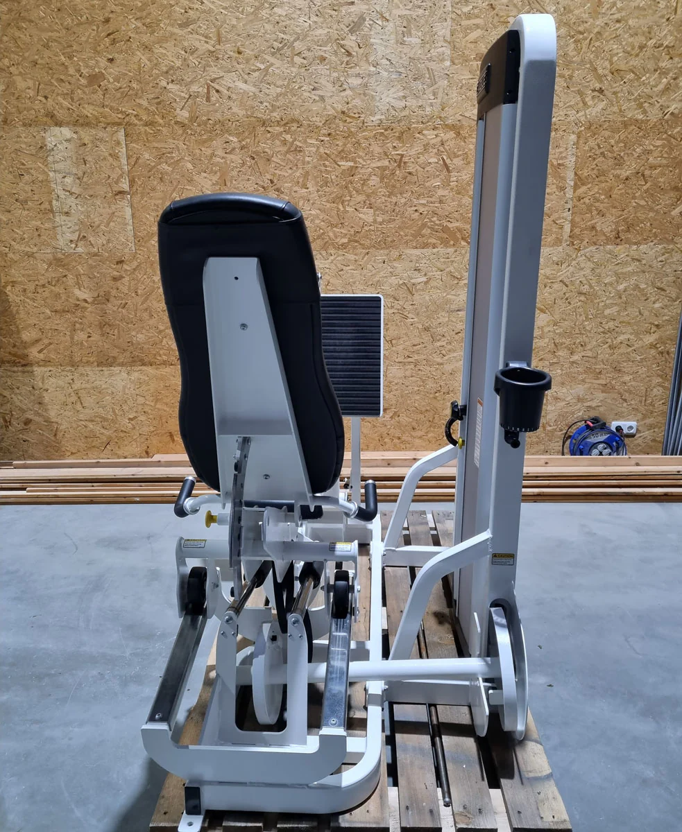 Cybex Eagle Beinpresse, Leg Press mit Steckgewichten, Stack Weight, Rahmenfabre Weiß, Polsterfarbe Schwarz, gebraucht - überholter Zustand - Image 11