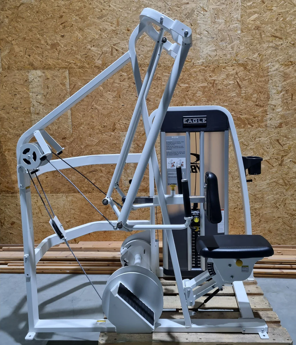 Cybex Rudermaschine, Latrudern, Latisolator, Row, Rahmenfarbe Weiß, Polster Schwarz, gebraucht - überholter Zustand - Image 3