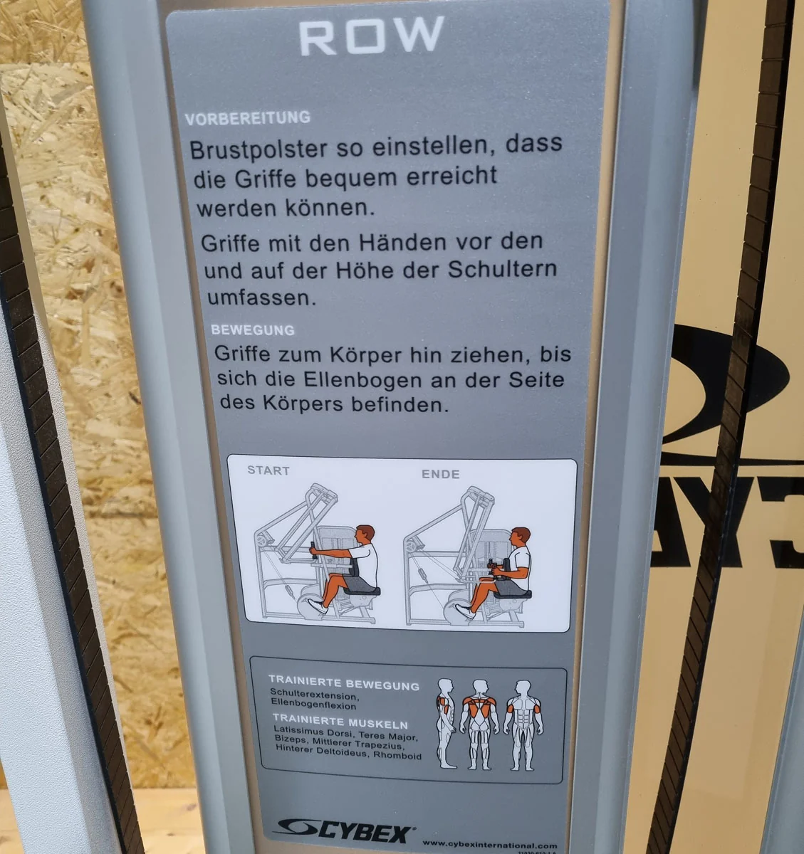 Cybex Rudermaschine, Latrudern, Latisolator, Row, Rahmenfarbe Weiß, Polster Schwarz, gebraucht - überholter Zustand - Image 8