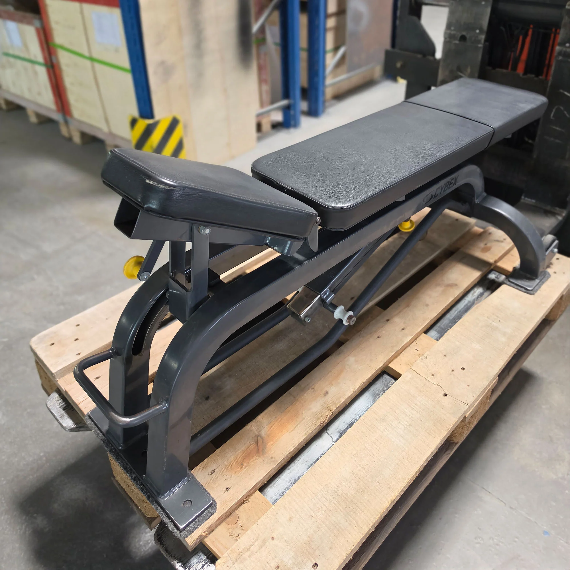 Cybex verstellbare Hantelbank ohne Ablagen, Universalbank, Adjustable Workout Bench, Rahmenfarbe Anthrazit, gebraucht - mit Gebrauchsspuren - Image 4