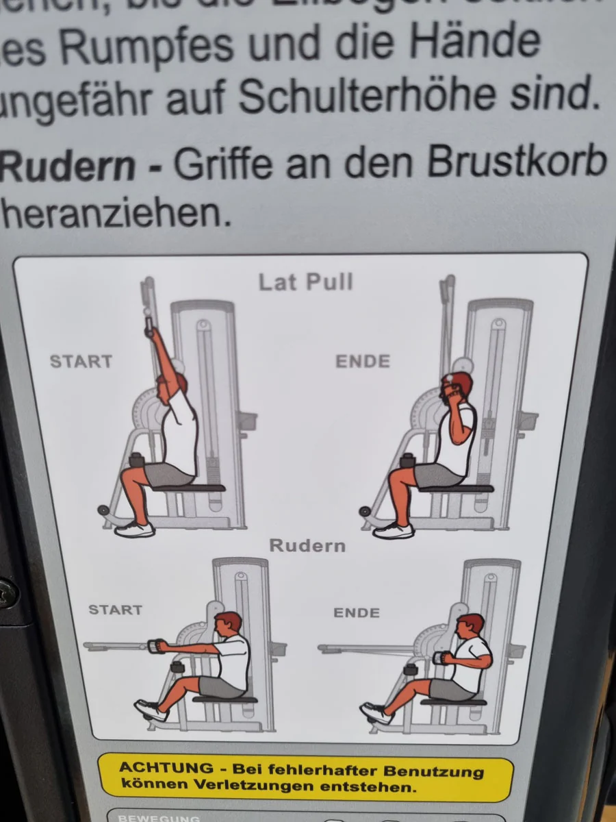 Cybex VR1 Lat-Row Latzug und Rudern - 2 in 1 Kombigerät - drehbare Griffe, Rahmen Anthrazit, gebraucht - überholter Zustand - Image 12
