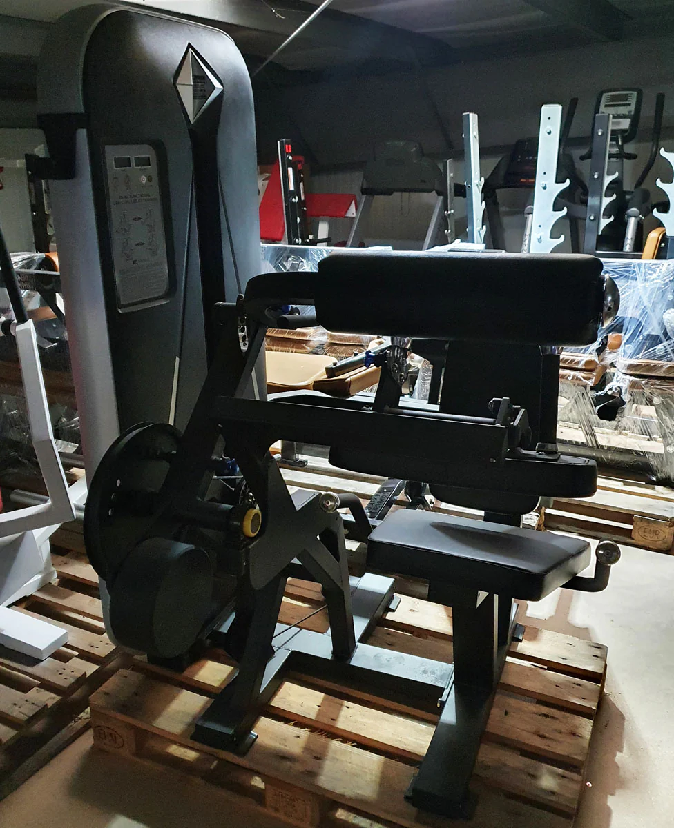 Dank Sport Beinstrecker und Beinbeuger Kombigerät 2 in 1 , Leg Curl and Leg Extension, Rahmen Schwarz, Polster Schwarz, Ausstellungsgerät - aufgebaut - Image 3