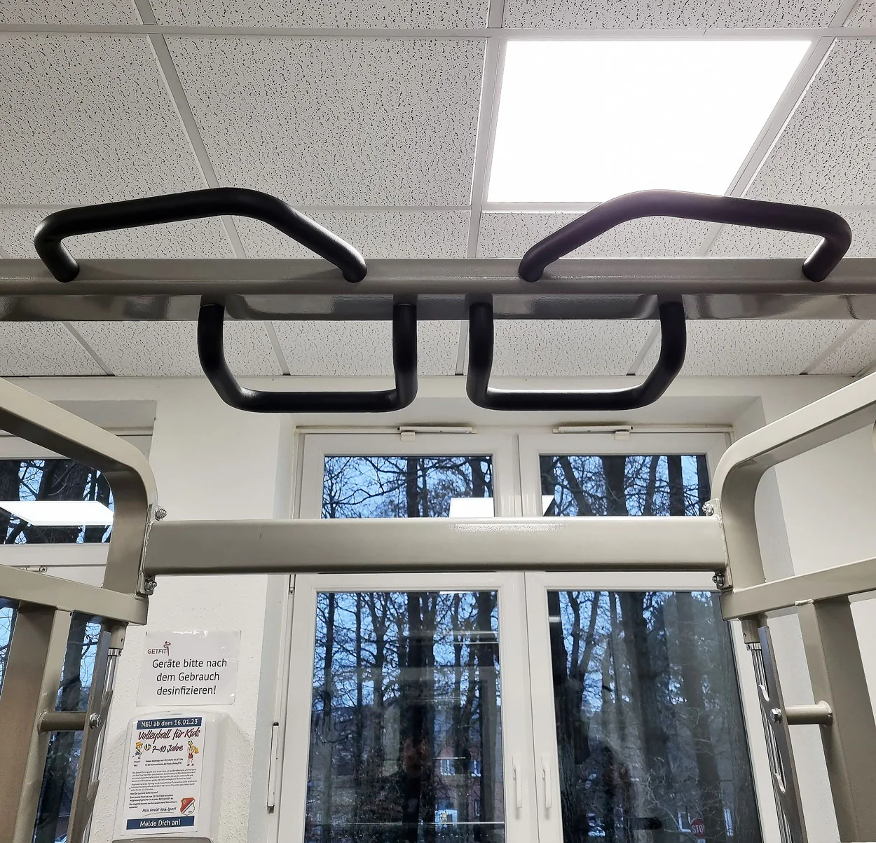 DankSport Enger Doppel Kabelzug höhenverstellbar und Multipresse geführt - 2 in 1 Kombigerät - Dual adjustable Cable Pulley and Smith Machine - 2x 100kg Gewichtsblöcke - Silber - NEU - Image 12