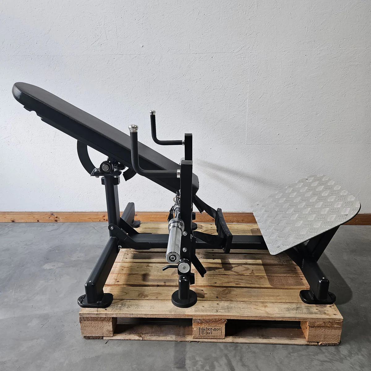 DankSport Hip Thrusts Maschine - Gluteusmaschine - Glute Trainer - Pomaschine Plate loaded Kraftgerät für Gesäßmuskel - Schwarz - NEU - Image 3