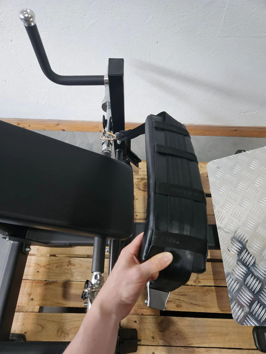 DankSport Hip Thrusts Maschine - Gluteusmaschine - Glute Trainer - Pomaschine Plate loaded Kraftgerät für Gesäßmuskel - Schwarz - NEU - Image 8