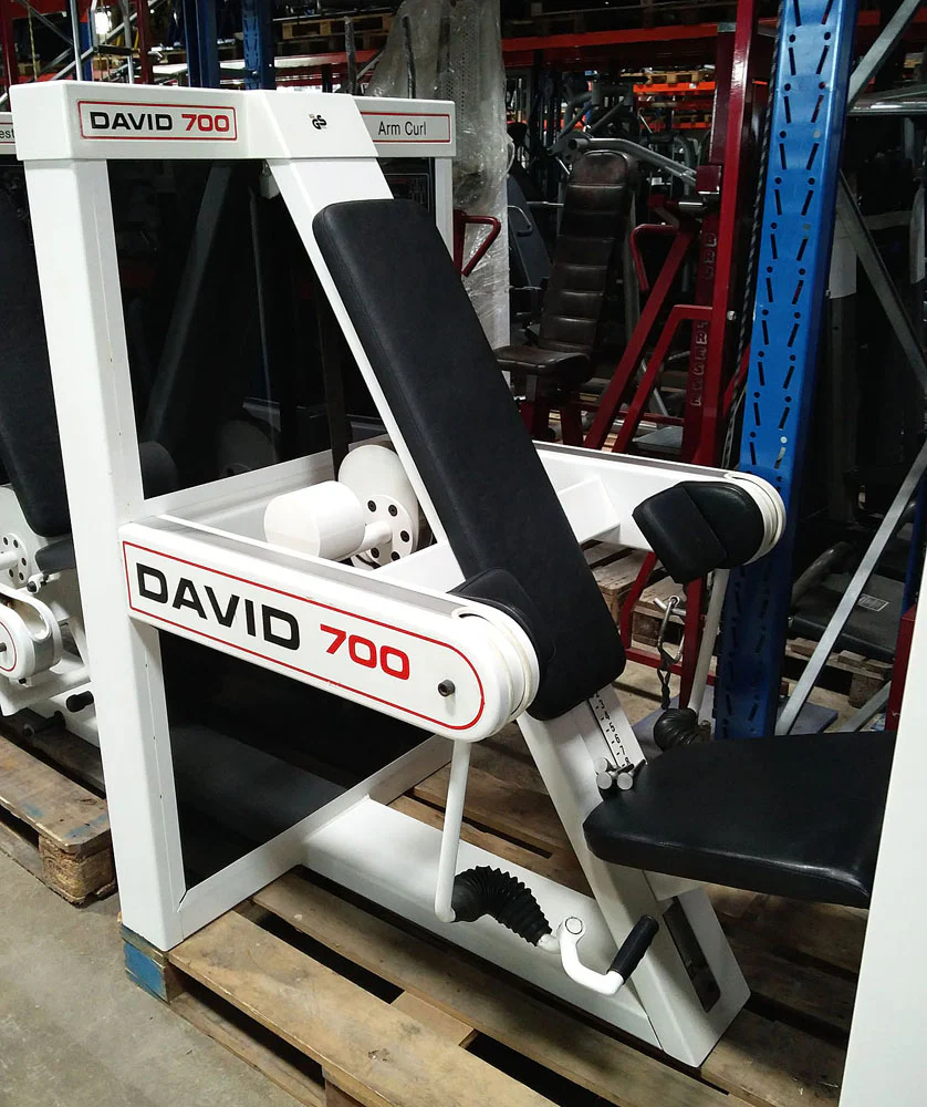 David Kraftgerätepark, 11 Fitnessgeräte, Weiß, gebraucht - Image 4