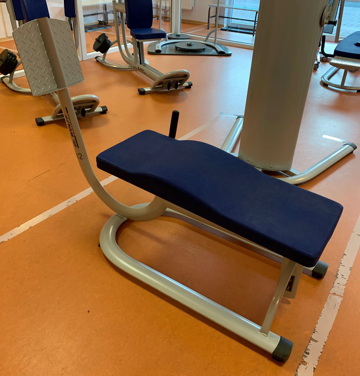 Dr. Wolff Abdominal-Trainer 336, Bauchbank, Rahmenfarbe Silber - gebrauchter - überholter Zustand - Image 2