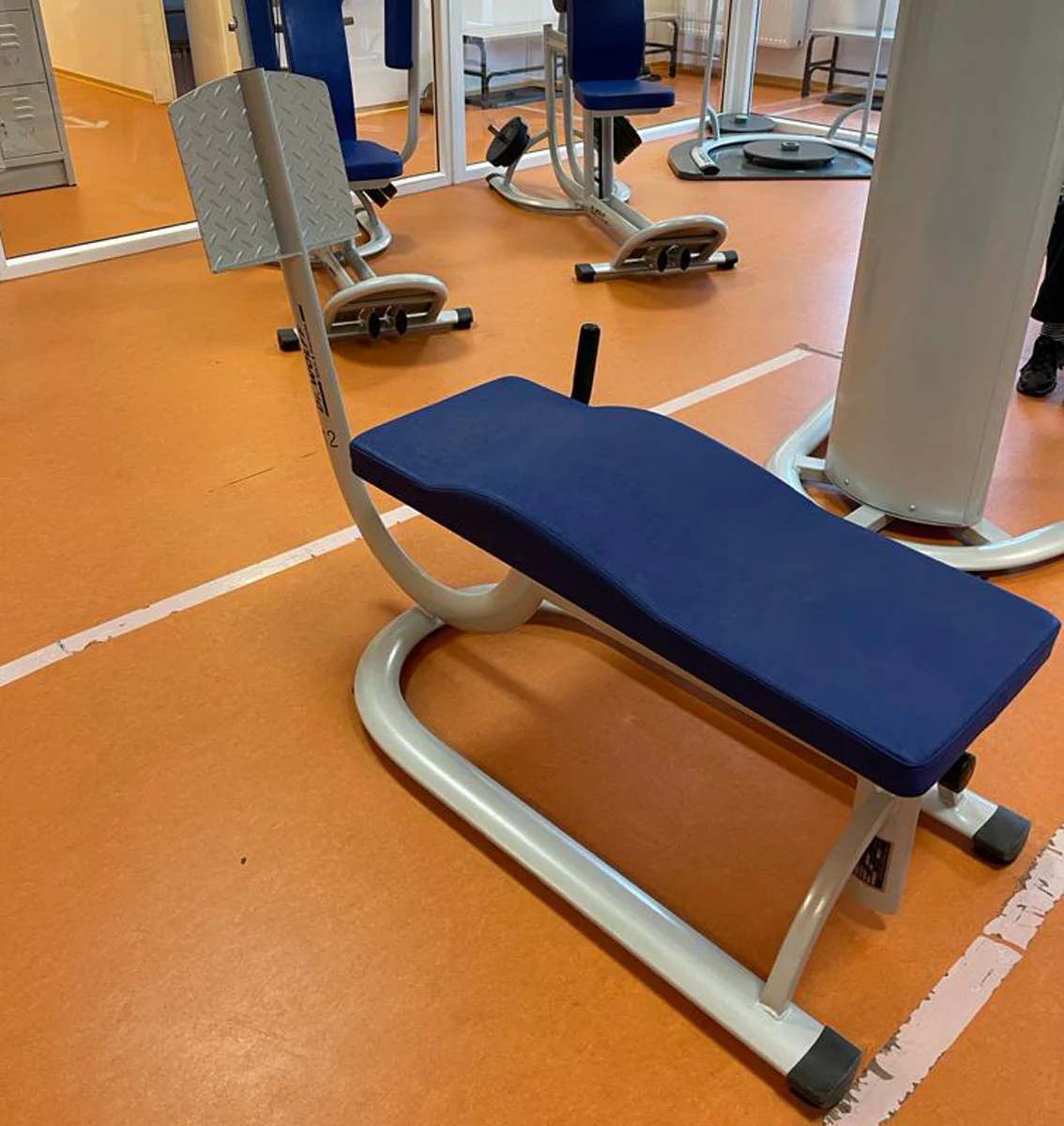Dr. Wolff Abdominal-Trainer 336, Bauchbank, Rahmenfarbe Silber - gebrauchter - überholter Zustand - Image 3