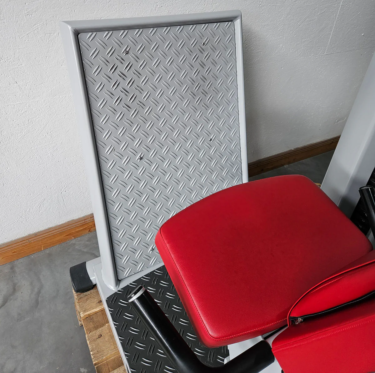 Dr. Wolff Beinpresse 806 Variante XS - extra platzsparend gebaut, ähnlich Funktionsstemme, Gerät aus Präventions-Park, Rahmenfarbe Silber, gebrauchter - überholter Zustand - Image 10
