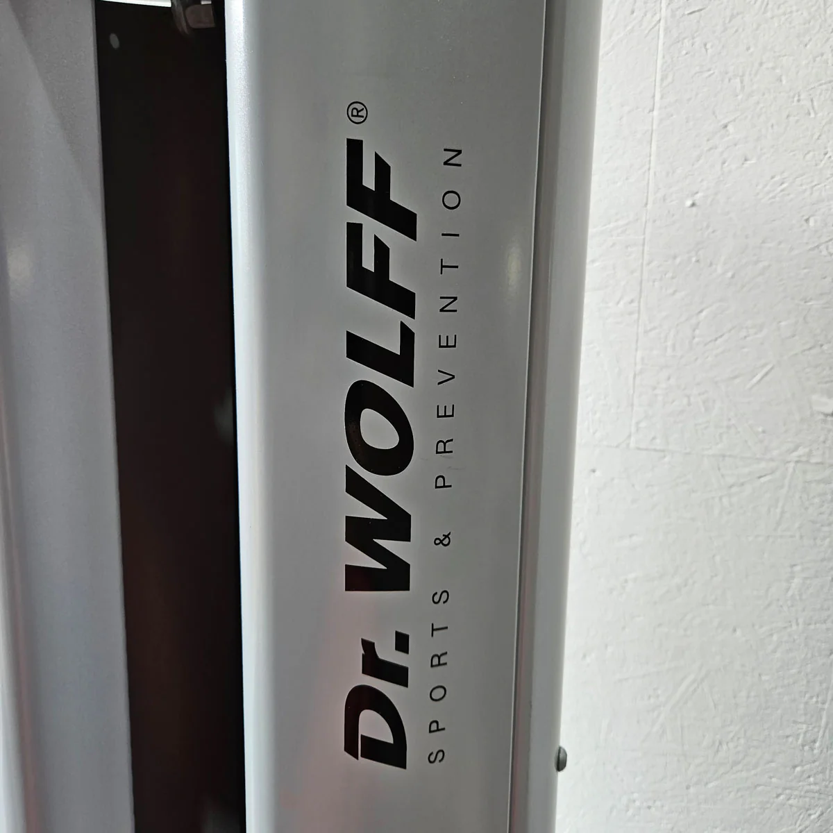 Dr. Wolff Beinpresse 806 Variante XS - extra platzsparend gebaut, ähnlich Funktionsstemme, Gerät aus Präventions-Park, Rahmenfarbe Silber, gebrauchter - überholter Zustand - Image 11