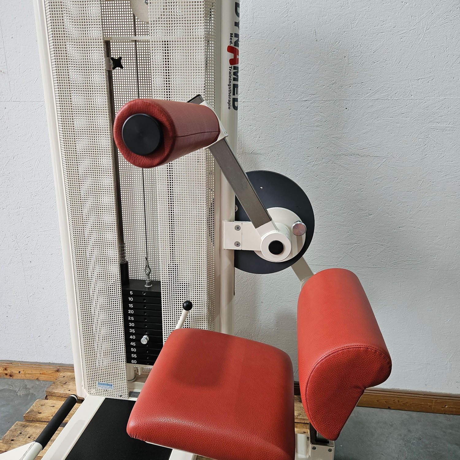 Dynamed Bauchmaschine und Rückenstrecker 2 in 1 Kombimaschine - Bauchmuskeltraining und Hyperextension, Abs and Lower Back, Stolzenberg, Rahmen Weiß, gebraucht - überholter Zustand - Image 15