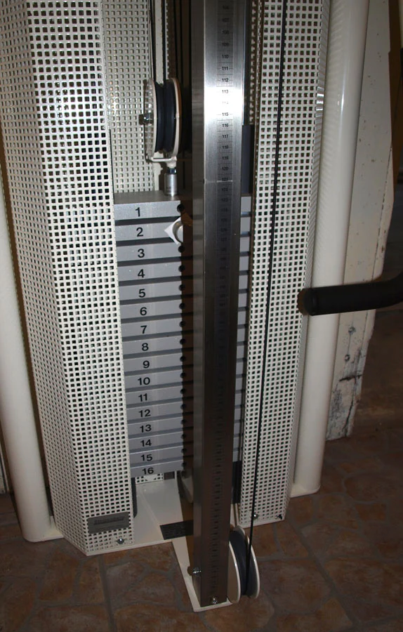 Dynamed Explosionszug, höhenverstellbar, Wandmontage, 80kg, weiß, neuwertig - Image 3