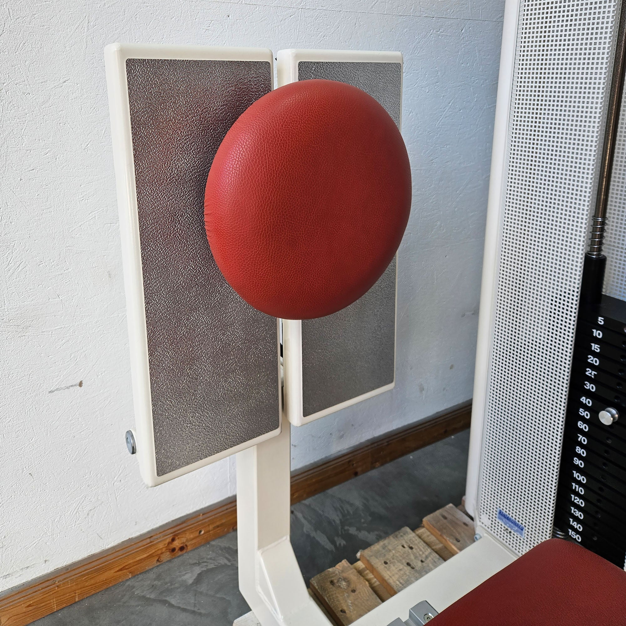 Dynamed Funktionsstemme Kombi Sitzend-Liegend, 150kg Gewichtsblock, mit Kippkreisel, Beinpresse verstellbar, Stolzenberg, Rahmen Weiß, gebraucht - überholter Zustand - Image 15