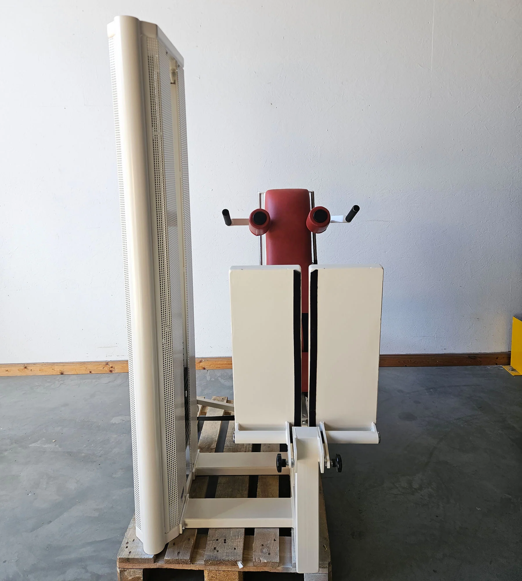 Dynamed Funktionsstemme Kombi Sitzend-Liegend, 150kg Gewichtsblock, mit Kippkreisel, Beinpresse verstellbar, Stolzenberg, Rahmen Weiß, gebraucht - überholter Zustand - Image 6