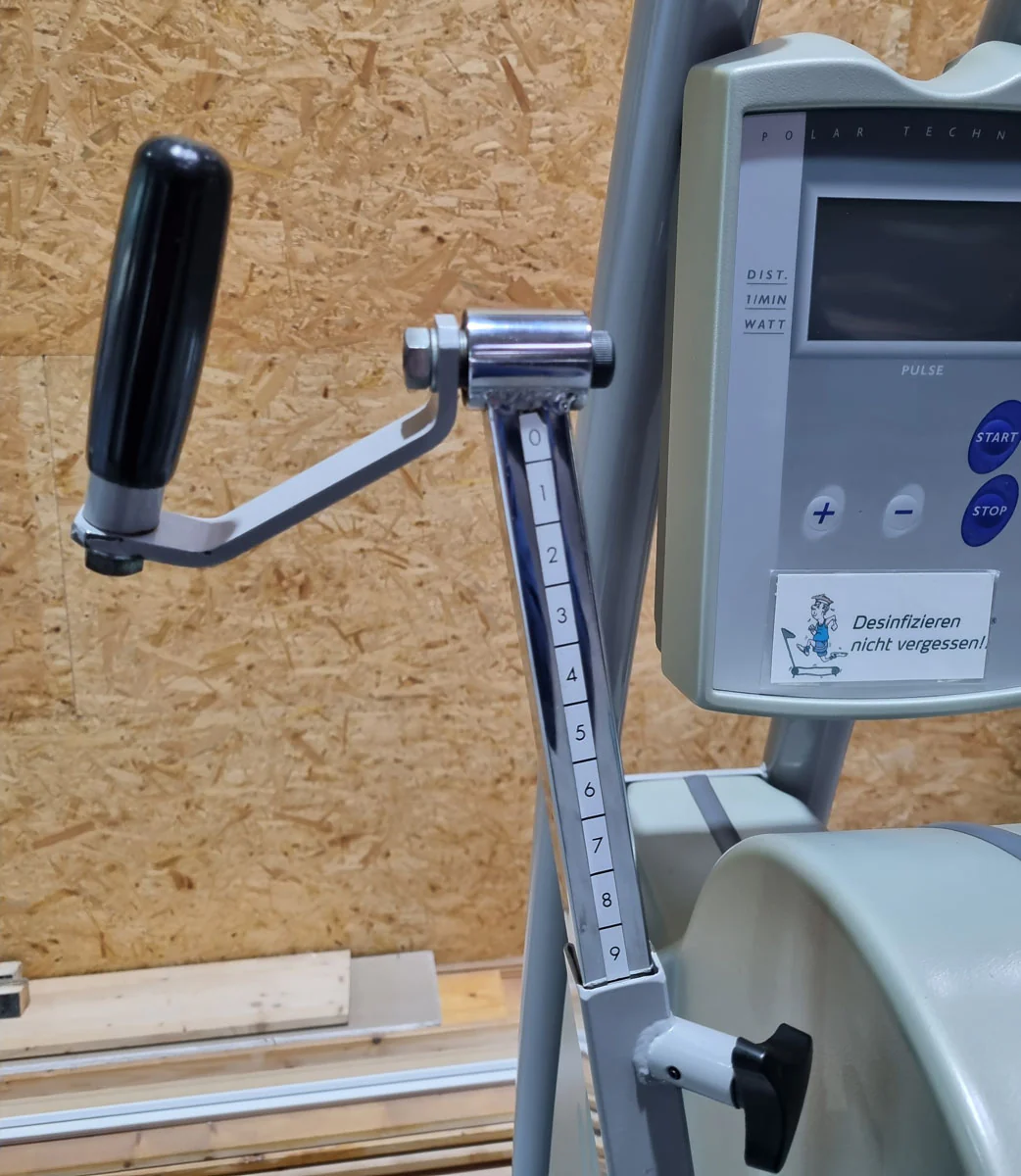 Ergo-Fit 3000 Oberkörpertrainer, Öberkörperergometer, Handergometer, Cardiotraining für Arme und Schulter, gebraucht - überholter Zustand - Image 8