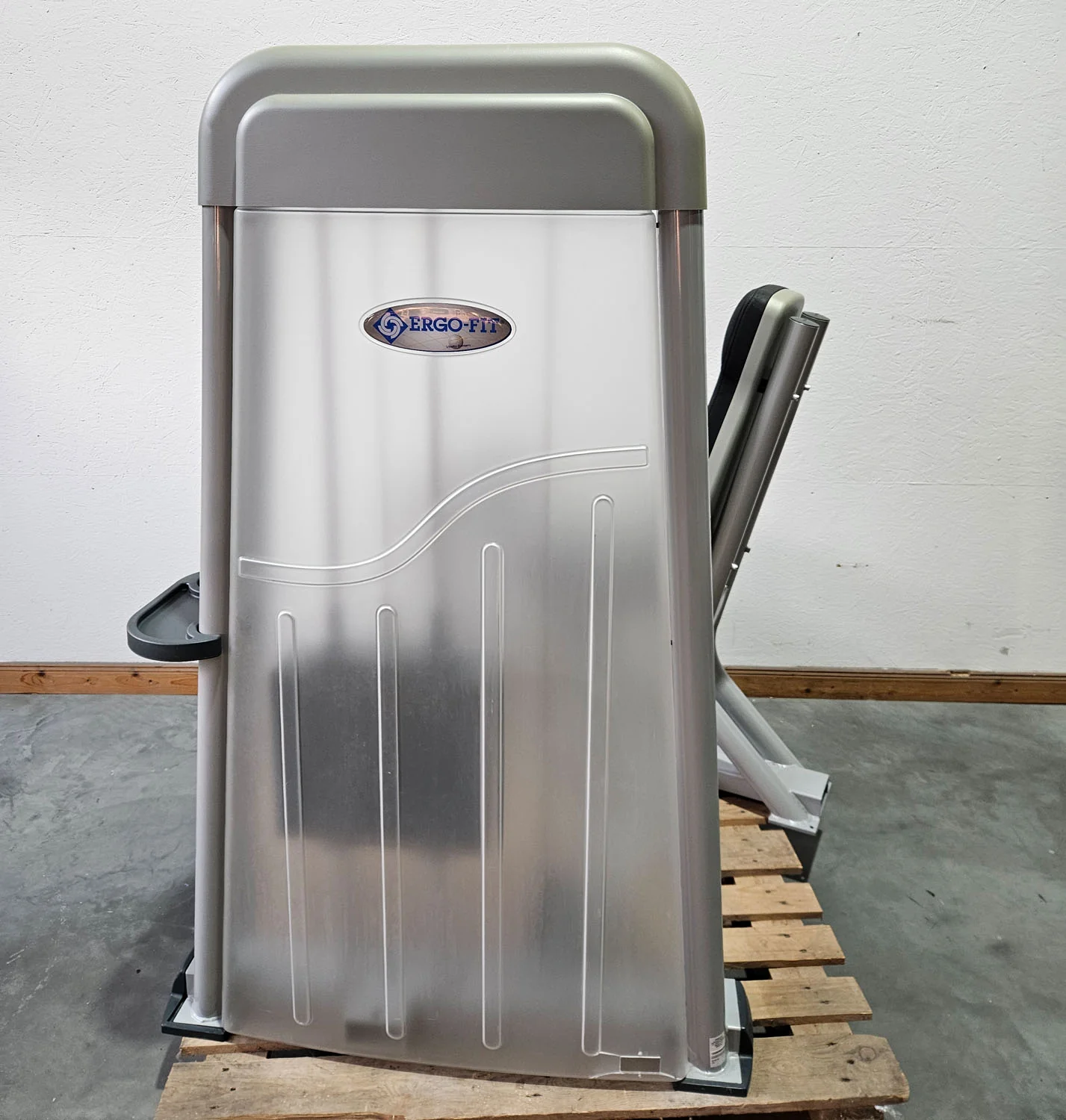 Ergo-Fit Abduktorenmaschine, Hip Abduction Abductor, 4000 Serie, Rahmenfarbe Silber, Polster Schwarz, gebraucht - überholter Zustand - Image 3