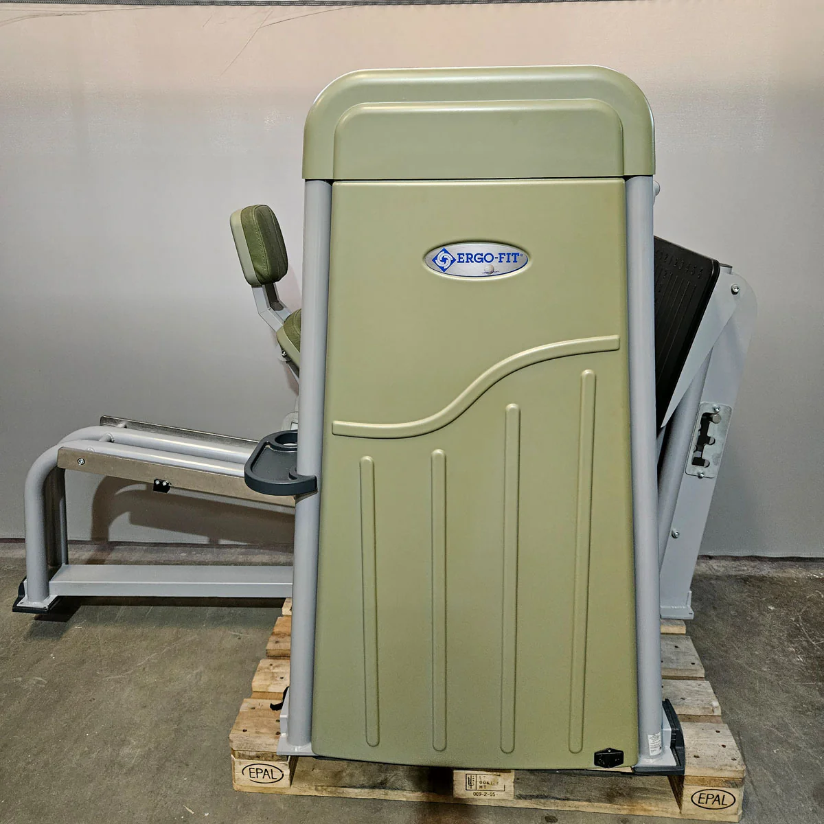 Ergo-Fit Funktionsstemme, Beinpresse verstellbar, 172,5kg Gewichtsblock, 4000 S MED Serie, MPG, Reha, Rahmenfarbe Silber, gebraucht - überholter Zustand - Image 3