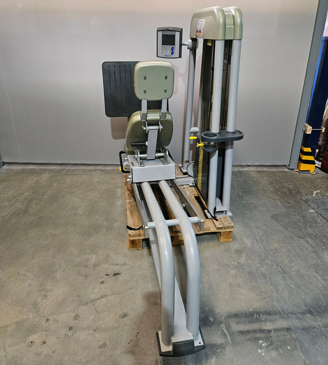 Ergo-Fit Funktionsstemme, Beinpresse verstellbar, 172,5kg Gewichtsblock, 4000 S MED Serie, MPG, Reha, Rahmenfarbe Silber, gebraucht - überholter Zustand - Image 4