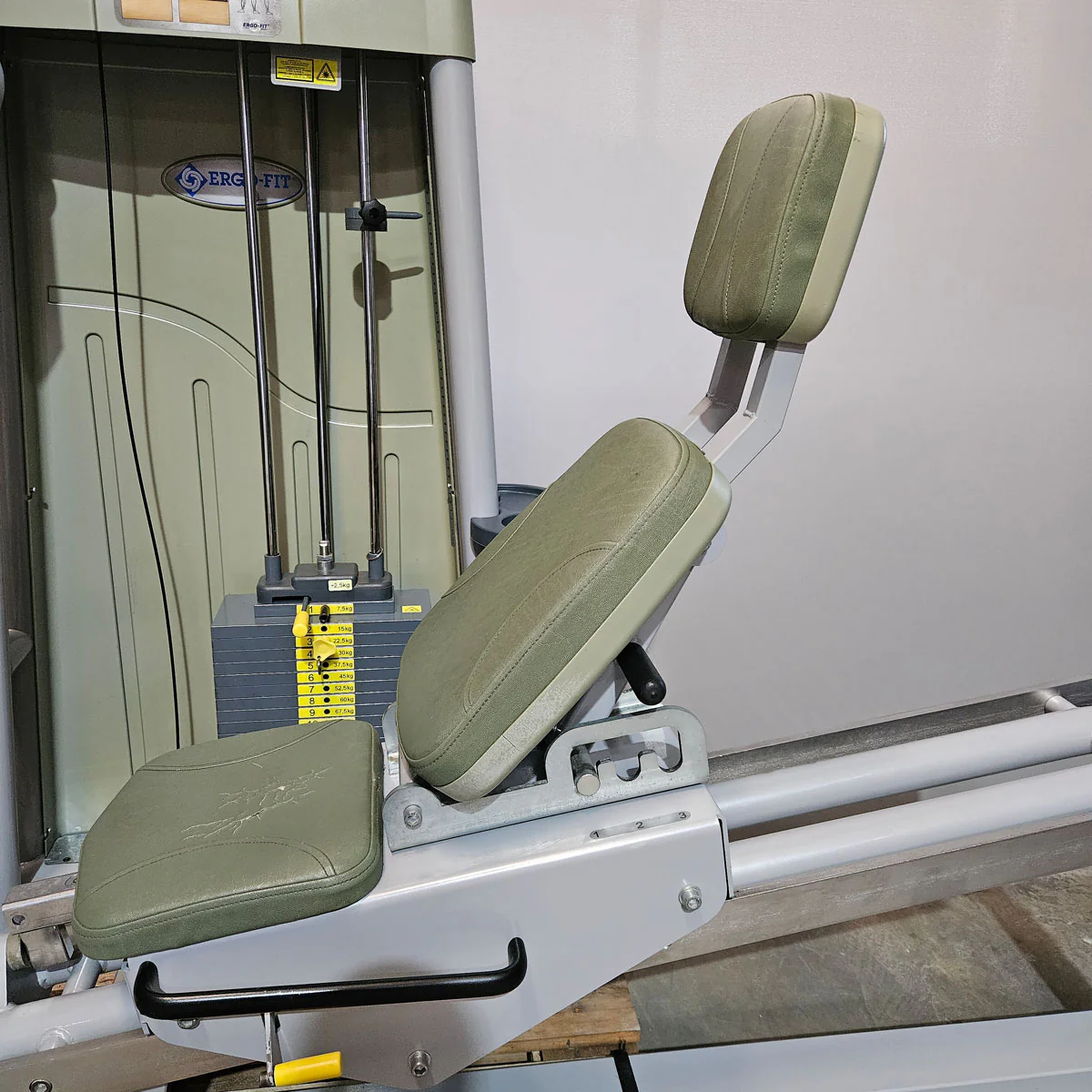 Ergo-Fit Funktionsstemme, Beinpresse verstellbar, 172,5kg Gewichtsblock, 4000 S MED Serie, MPG, Reha, Rahmenfarbe Silber, gebraucht - überholter Zustand - Image 7