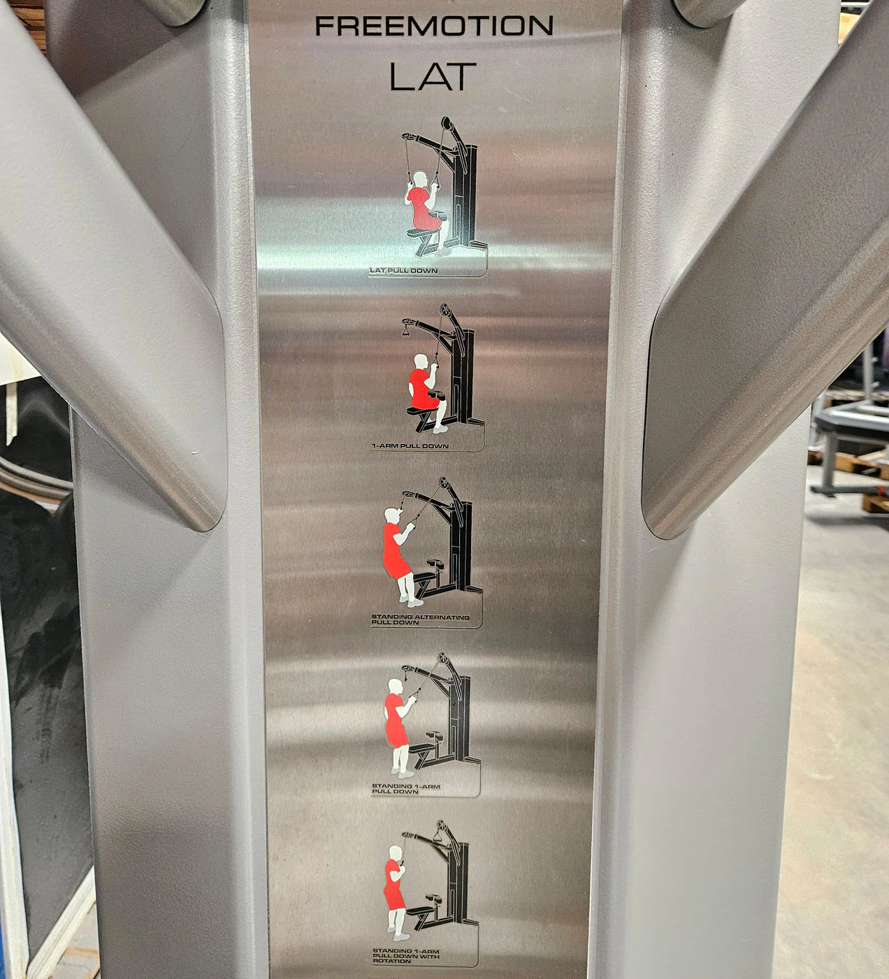 Freemotion Lat G620 - Latzug am Kabel, Lat Pulldown, Rücken Krafttrainingsgerät aus der Genesis Serie, Rahmenfarbe Silber, gebraucht - überholter Zustand - Image 7