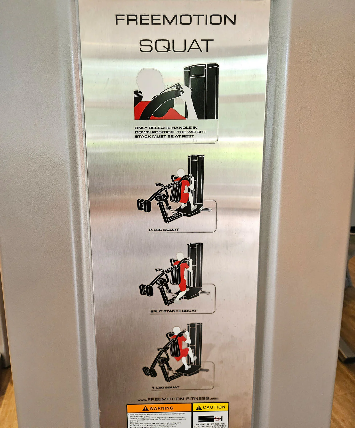 Freemotion Squat G610 - Kniebeugenmaschine, Bein Krafttrainingsgerät aus der Genesis Serie, Rahmenfarbe Silber, gebraucht - überholter Zustand - Image 7