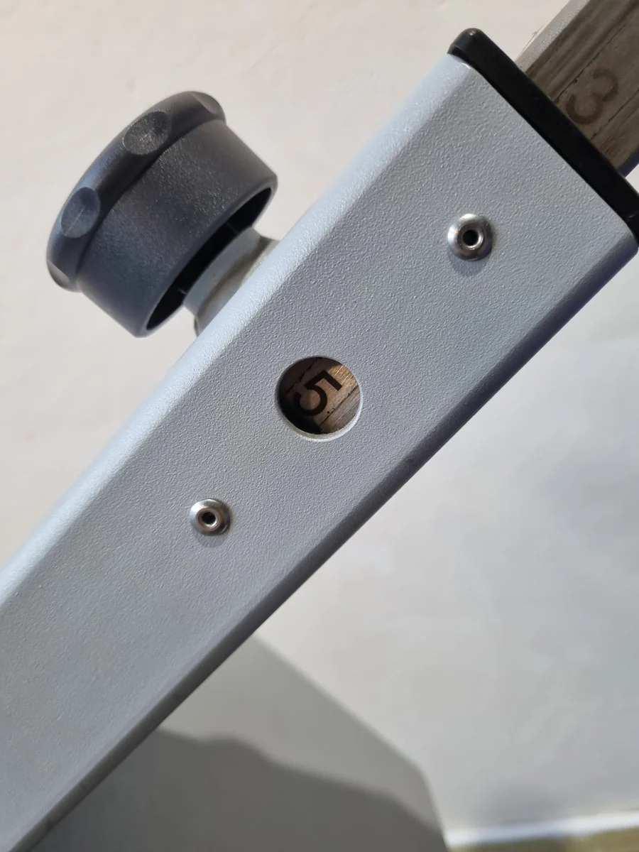 Frei Genius Basic Lateral-Lumbaltrainer, Hyperextension 15 bis 45° verstellbar, Rückenstreckerbank, Rahmenfarbe Silber, gebraucht - überholter Zustand - Image 12