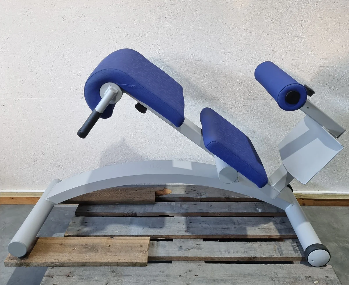 Frei Genius Basic Lateral-Lumbaltrainer, Hyperextension 15 bis 45° verstellbar, Rückenstreckerbank, Rahmenfarbe Silber, gebraucht - überholter Zustand - Image 6