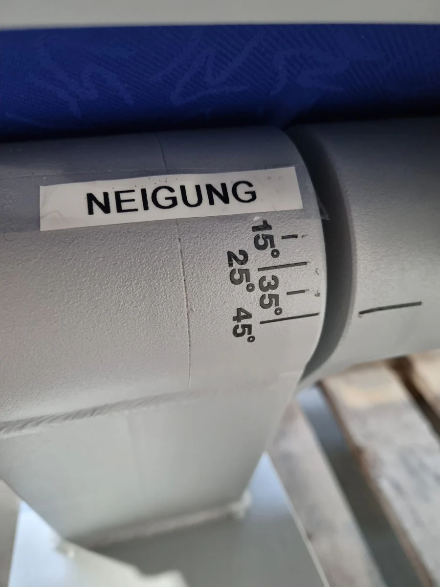 Frei Genius Basic Lateral-Lumbaltrainer, Hyperextension 15 bis 45° verstellbar, Rückenstreckerbank, Rahmenfarbe Silber, gebraucht - überholter Zustand - Image 9