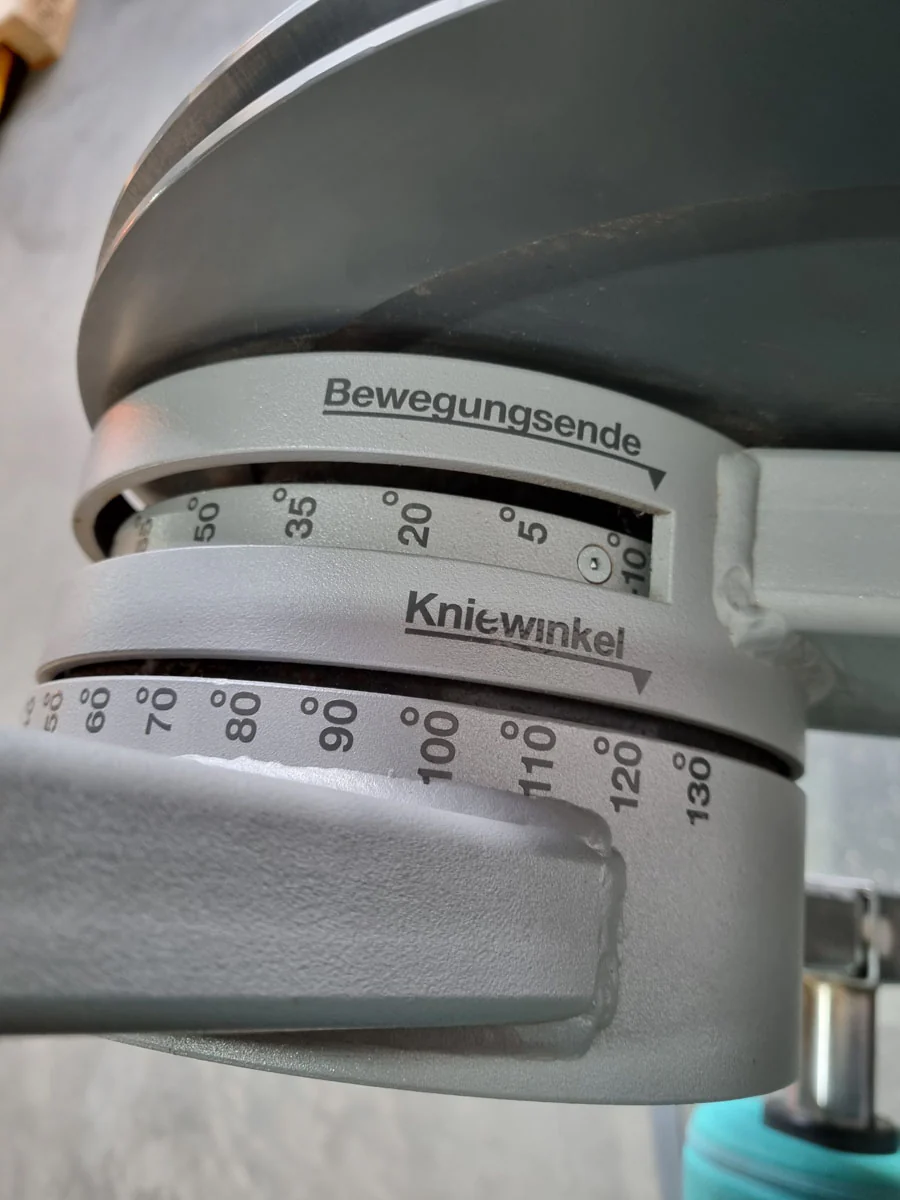 Frei Genius Beinstrecker verstellbar, Kniestrecker, Leg Extension, Rahmenfarbe Silber, gebraucht - überholter Zustand - Image 11