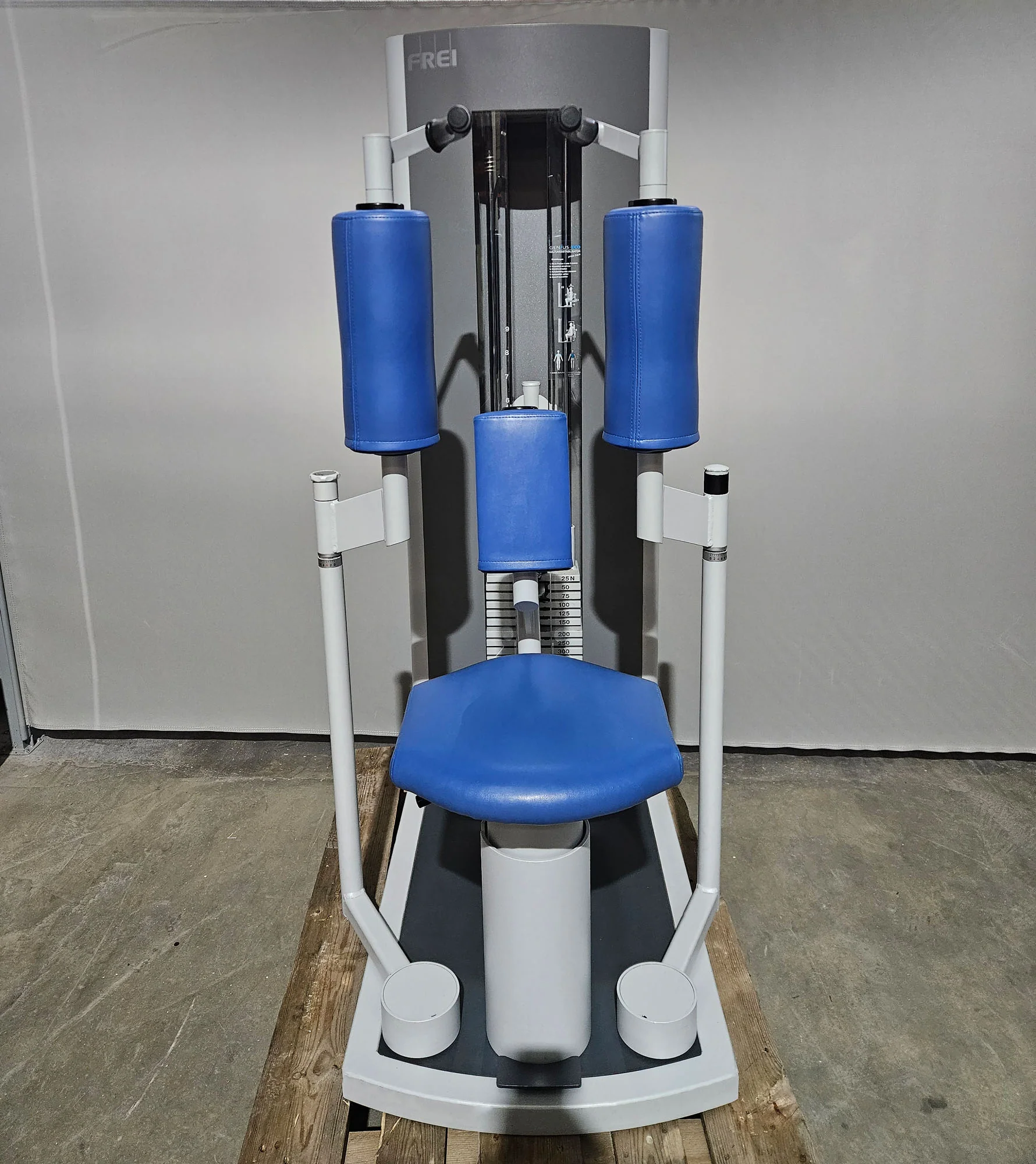 Frei Genius Eco 10er Gerätesatz, MPG, KGG, MED Zulassung, 10 Kraftgeräte im Set, Medical Physio Serie, Silber, gebraucht - überholter Zustand - Image 12