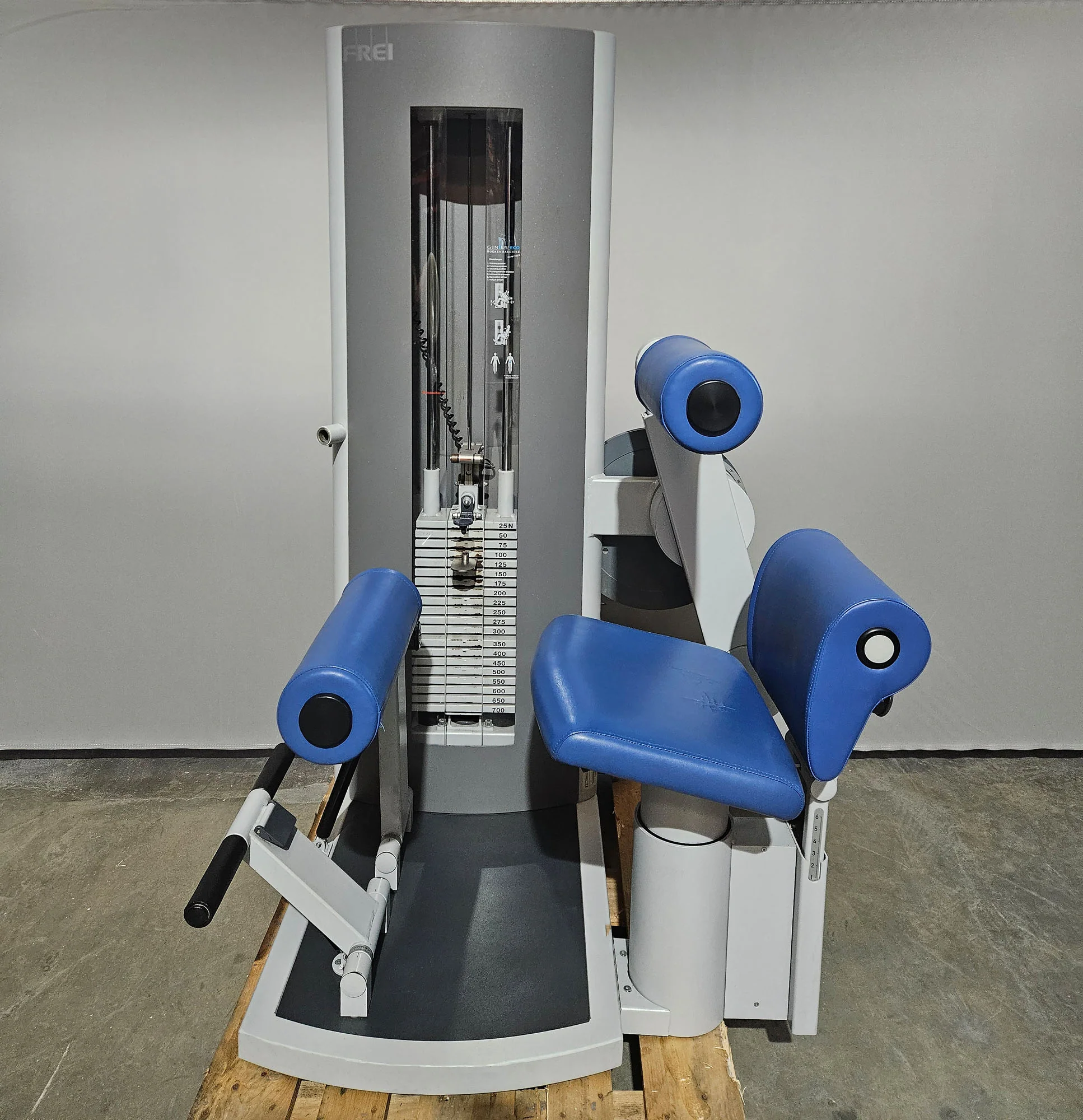 Frei Genius Eco 10er Gerätesatz, MPG, KGG, MED Zulassung, 10 Kraftgeräte im Set, Medical Physio Serie, Silber, gebraucht - überholter Zustand - Image 7