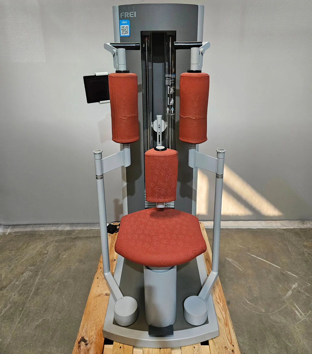 Frei Genius Eco 12er Gerätesatz, Optional mit smarten Displays, MPG, KGG, MED Zulassung, 12 Kraftgeräte im Set, Medical Physio Serie, Silber, gebraucht - überholter Zustand - Image 12