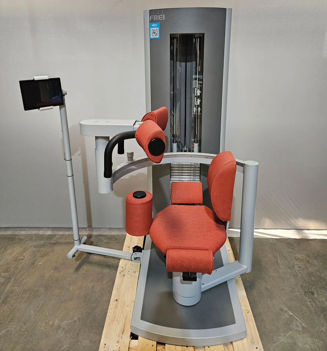 Frei Genius Eco 12er Gerätesatz, Optional mit smarten Displays, MPG, KGG, MED Zulassung, 12 Kraftgeräte im Set, Medical Physio Serie, Silber, gebraucht - überholter Zustand - Image 8