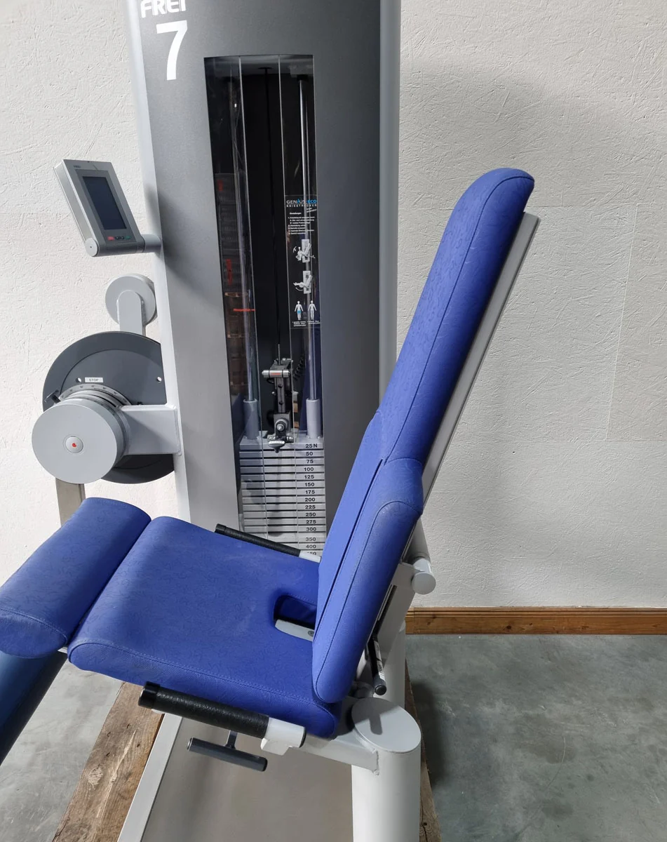 Frei Genius Eco Beinstrecker verstellbar, Kniestrecker, Leg Extension, Rahmenfarbe Silber, gebraucht - überholter Zustand - Image 5