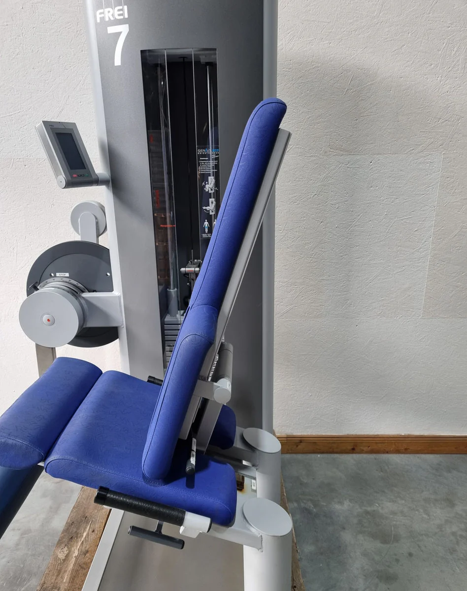 Frei Genius Eco Beinstrecker verstellbar, Kniestrecker, Leg Extension, Rahmenfarbe Silber, gebraucht - überholter Zustand - Image 6