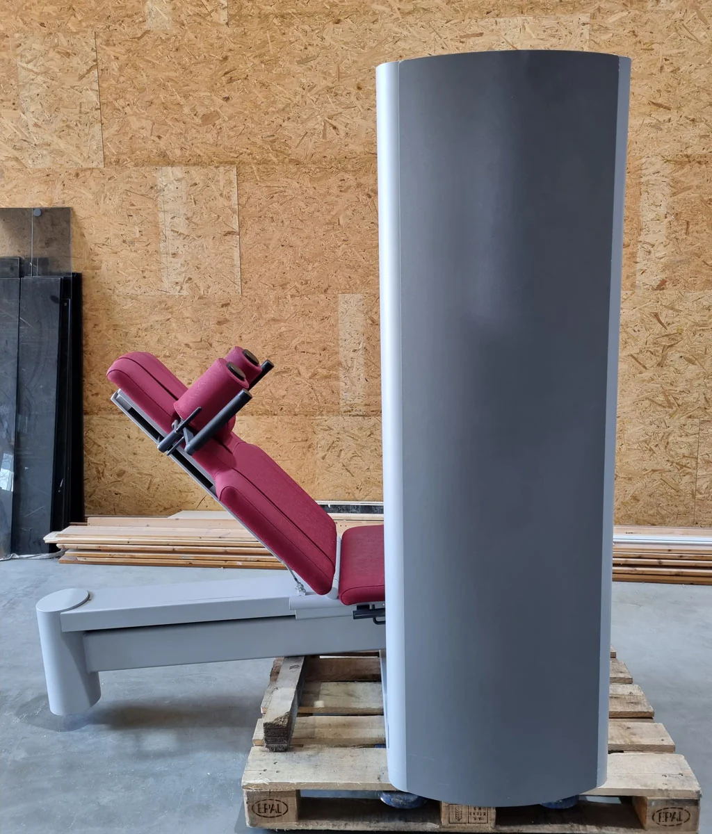 Frei Genius Eco Funktionsstemme - verstellbare Beinpresse, Rahmenfarbe Silber, Polsterfarbe Rot, gebraucht - überholter Zustand - Image 12