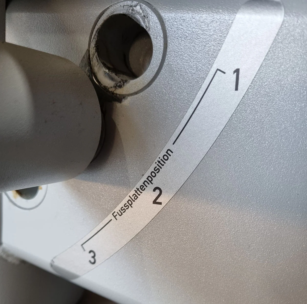 Frei Genius Eco Funktionsstemme - verstellbare Beinpresse, Rahmenfarbe Silber, Polsterfarbe Rot, gebraucht - überholter Zustand - Image 7