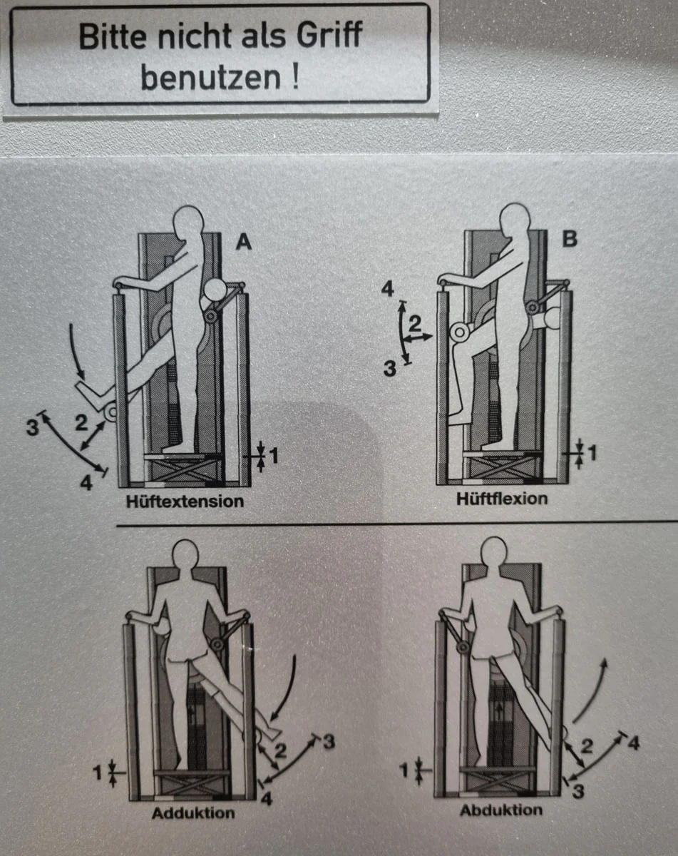 Frei Genius Eco Hüftmaschine, Hüftpendel, Hip-machine, Multi Hip, Kickmaschine, Rahmenfarbe Silber, gebraucht - überholter Zustand - Image 14