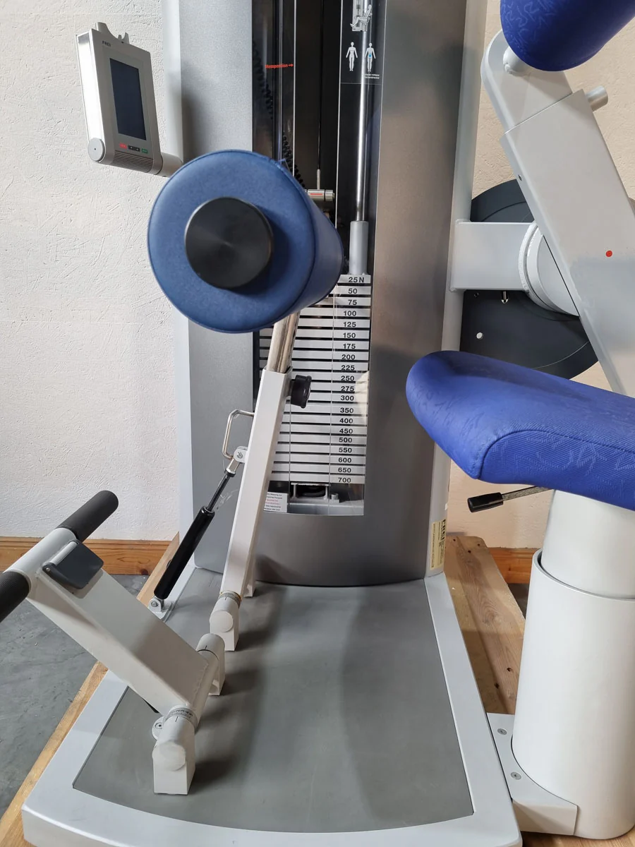Frei Genius Eco Rückenstreckermaschine, Hyperextension, Rückenmaschine Lower Back, Rahmenfarbe Silber, gebraucht - überholter Zustand - Image 5