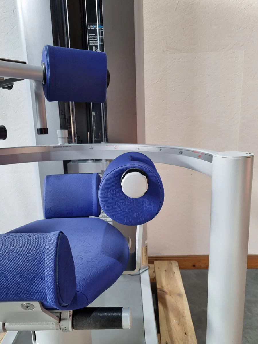 Frei Genius Eco Rumpfrotator, Rotary Torso, Rotationsmaschine, MPG, Twister, seitliche Bauchmuskeln, Rahmenfarbe Silber, gebraucht - überholter Zustand - Image 13