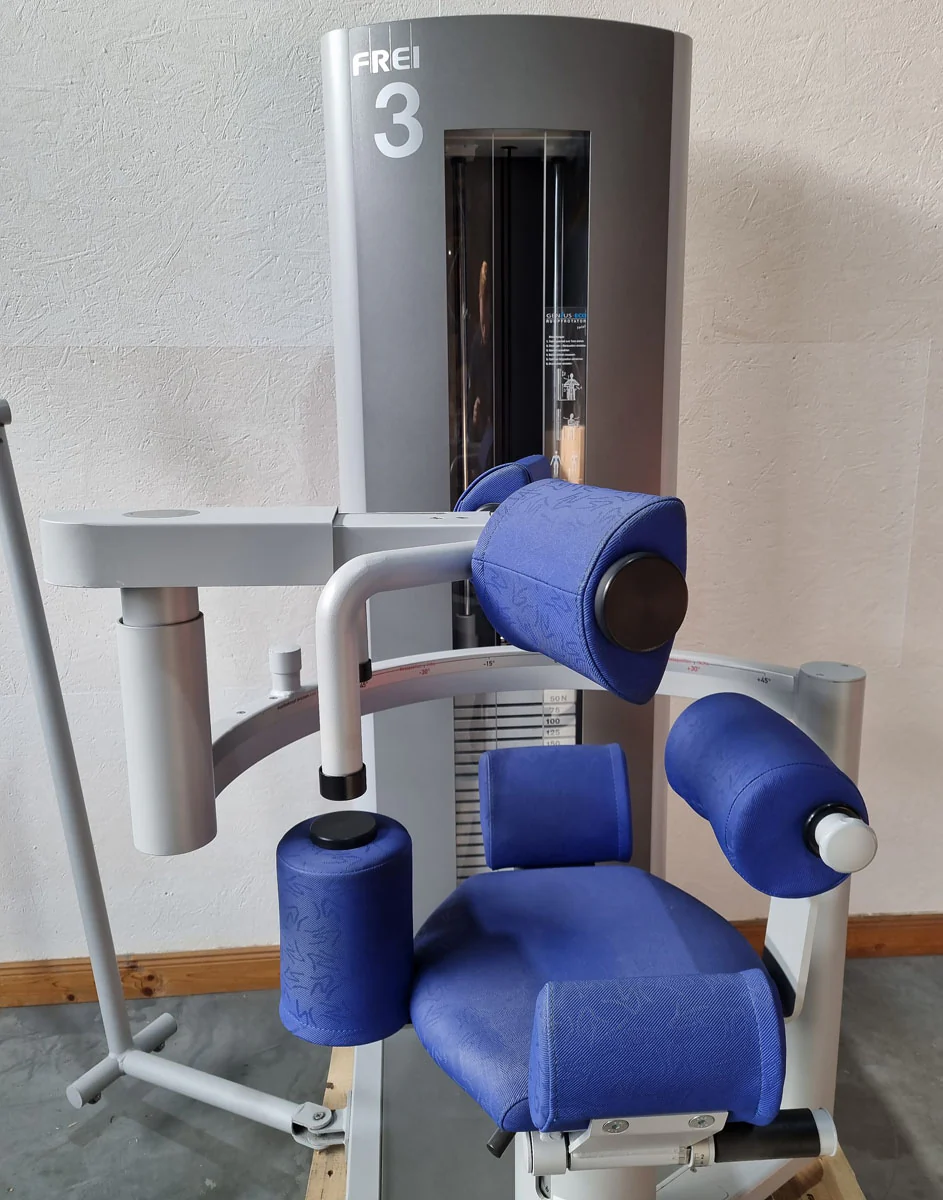 Frei Genius Eco Rumpfrotator, Rotary Torso, Rotationsmaschine, MPG, Twister, seitliche Bauchmuskeln, Rahmenfarbe Silber, gebraucht - überholter Zustand - Image 15