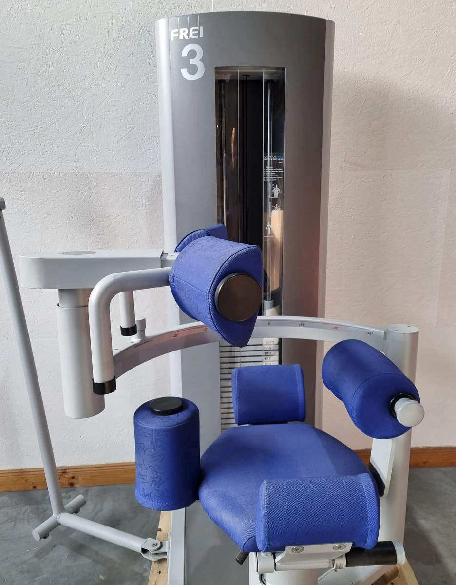 Frei Genius Eco Rumpfrotator, Rotary Torso, Rotationsmaschine, MPG, Twister, seitliche Bauchmuskeln, Rahmenfarbe Silber, gebraucht - überholter Zustand - Image 16