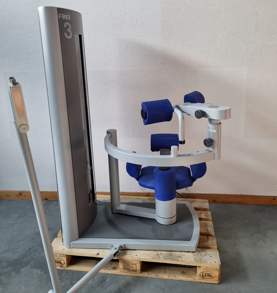 Frei Genius Eco Rumpfrotator, Rotary Torso, Rotationsmaschine, MPG, Twister, seitliche Bauchmuskeln, Rahmenfarbe Silber, gebraucht - überholter Zustand - Image 4