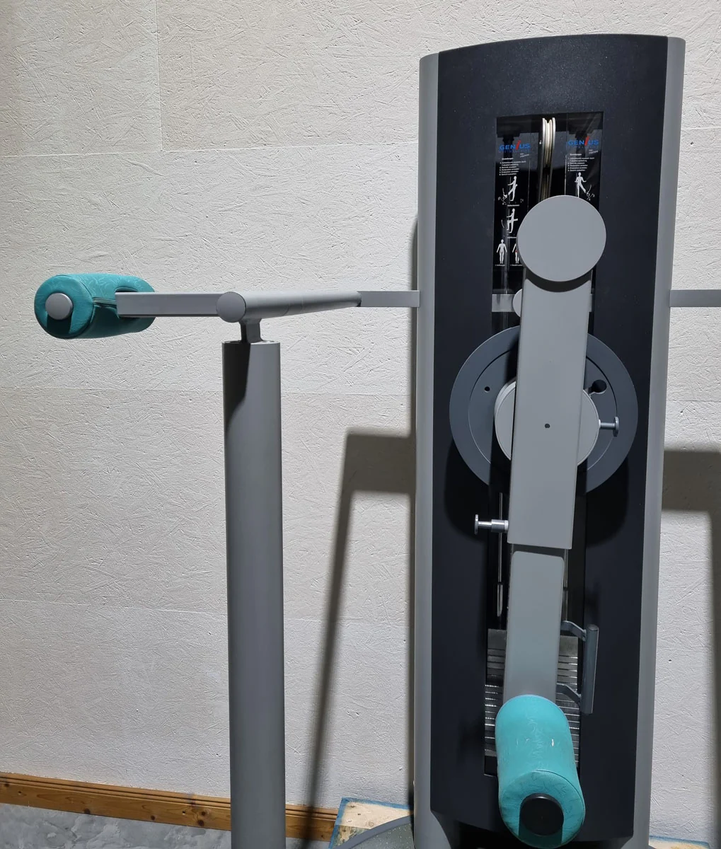 Frei Genius Hüftmaschine, Hüftpendel, Multi Hip, Kickmaschine, Total Hip auch für Ab-Adduktoren Training nutzbar, Rahmenfarbe Silber - gebraucht - überholter Zustand - Image 9