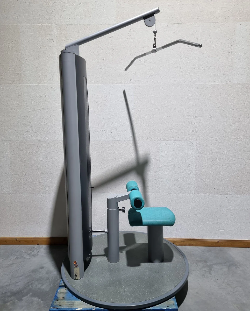 Frei Genius Lateral-Zug, Latzug von Oben mit Seilzug, Lat-Machine, Pulldown, Rahmenfarbe Silber - gebraucht - überholter Zustand - Image 4