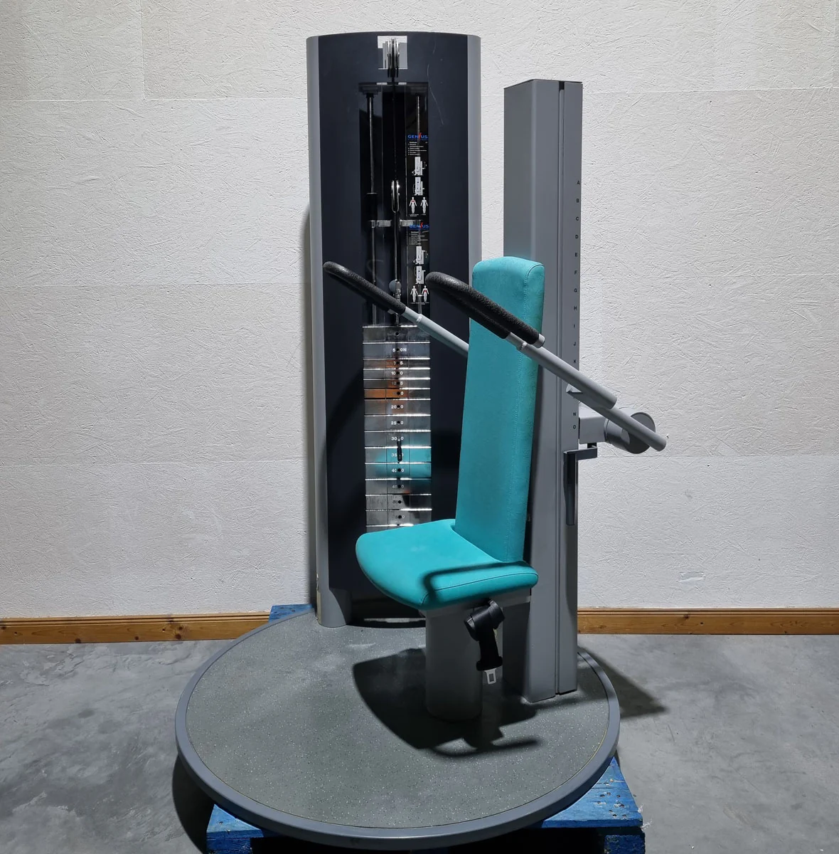 Frei Genius Schulterblattfixator und Stützstemme - Latzug Pulldown und Dips - Kombigerät 2 in 1, Rahmenfarbe Silber - gebraucht - überholter Zustand - Image 3