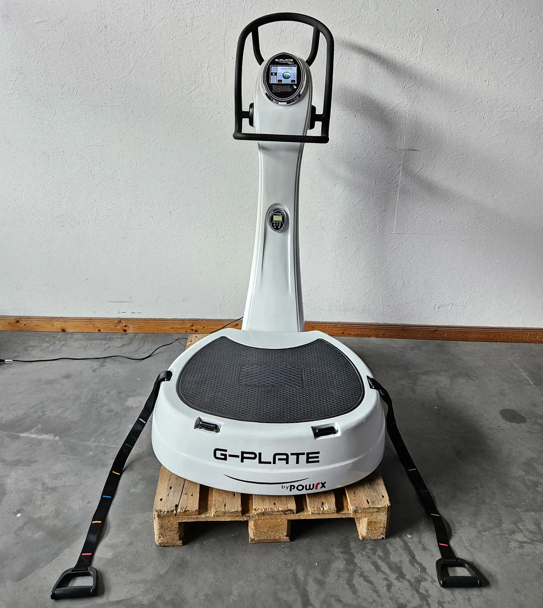 G-Plate by POWRX, Vibrationsplatte mit Luftfederung, Touchscreen Display, Farbe Weiß, gebraucht - geprüfter Zustand - Image 5
